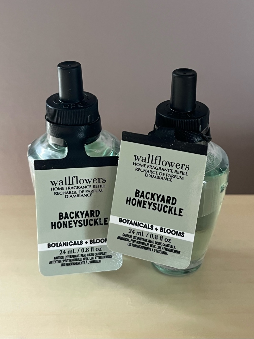 Two White Barn Bath & Body Works Backyard Honeysuckle Wallflowers Refills